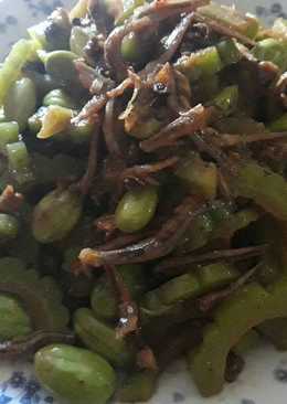 Tumis Pare Pete Ikan Teri Pedas Simpel