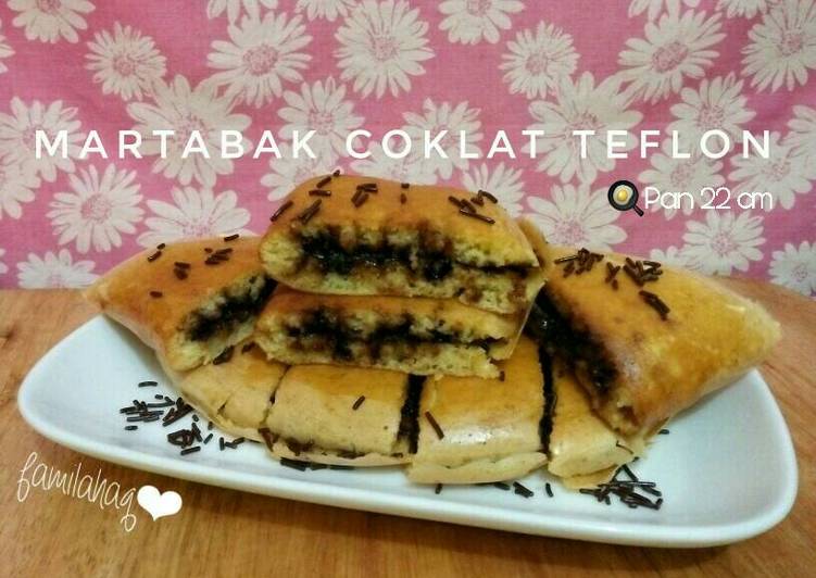 cara membuat Martabak Coklat Teflon