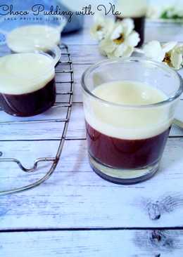 Choco Pudding with Vla (Nutrijell)