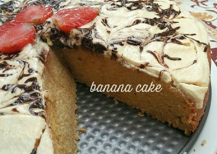 resep makanan Banana Cake (butter cake style)