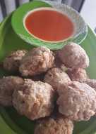 Bakso goreng ayam + ebi