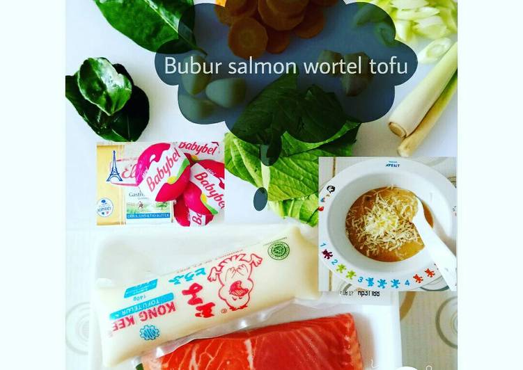 gambar untuk resep Bubur salmon wortel tofu MpAsi 7m