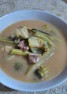 Sayur asem tetelan sapi, klentang/kelor,terong apel