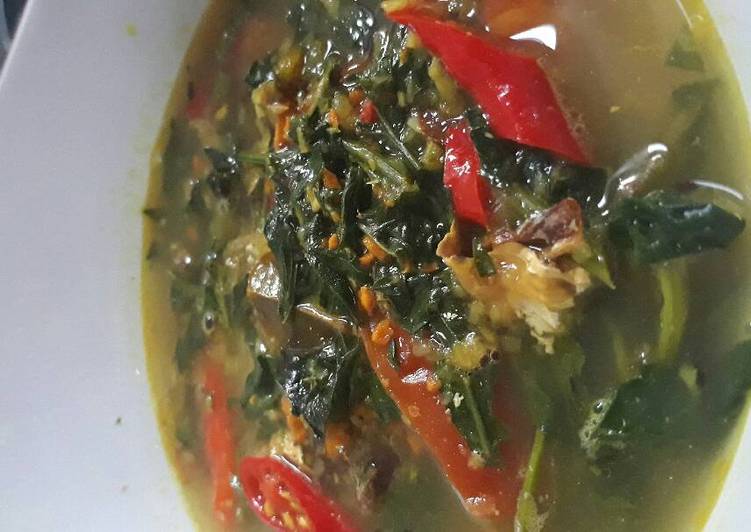 resep masakan Bandeng kuah asam manis dengan kinikir