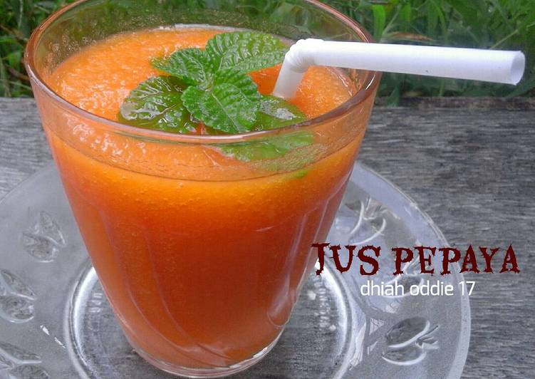 resep lengkap untuk Jus Pepaya (#pr_jus)