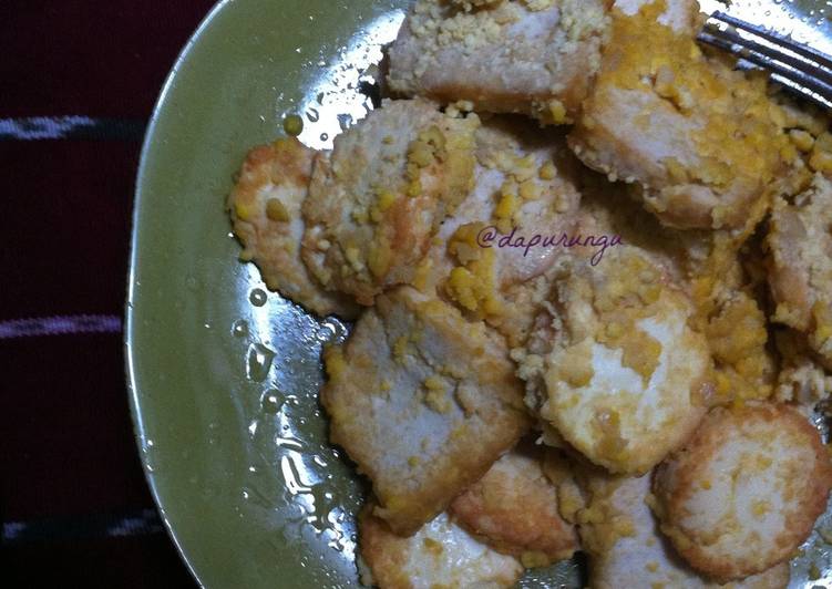 cara membuat Tofu telur asin - SALTED EGG TOFU