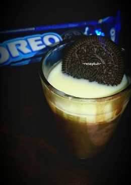 Puding coklat oreo dan vla vanila