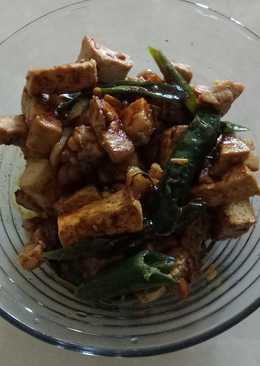 Tempe Tahu Kecap Cabe Ijo