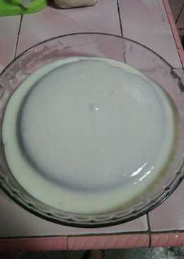 Puding brownis saos vanila