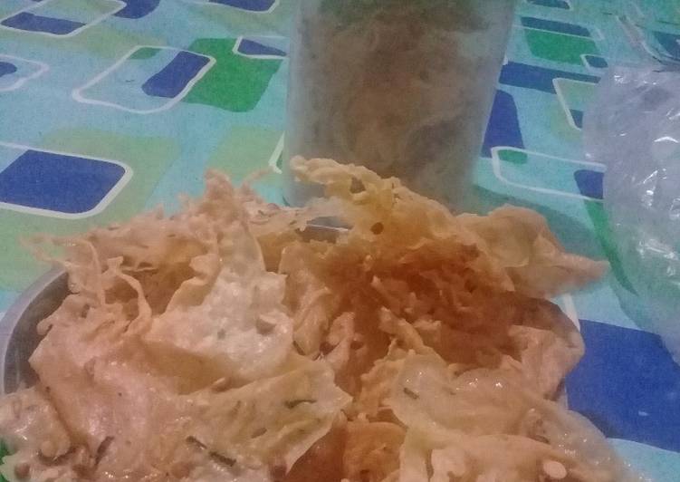 Peyek kacang udang pape recipe main photo