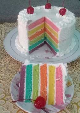 Rainbow Cake / bolu pelangi