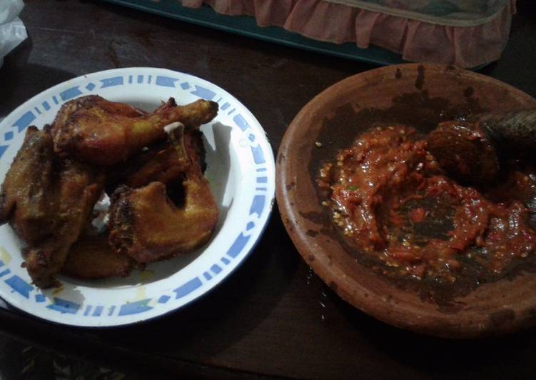 resep Ayam goreng sambel terasi