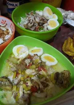 Soto tulang ayam kuah kuning