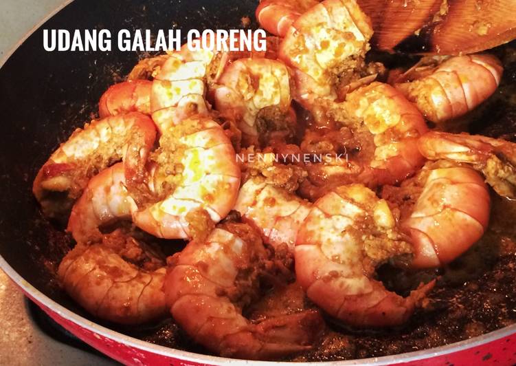 bahan dan cara membuat Udang Galah Goreng gurih..