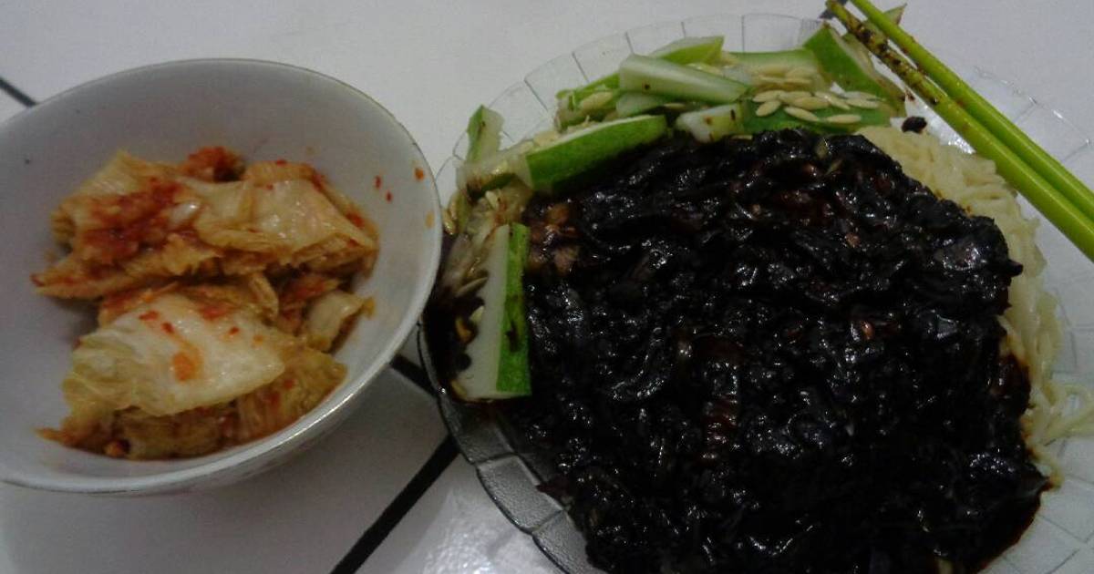  Resep  Jjajangmyun mie hitam korea  ala  Resep  Bango oleh 