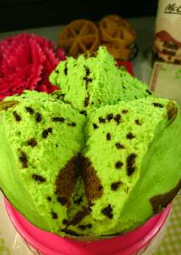 Bolu kukus mekar pandan (santan)