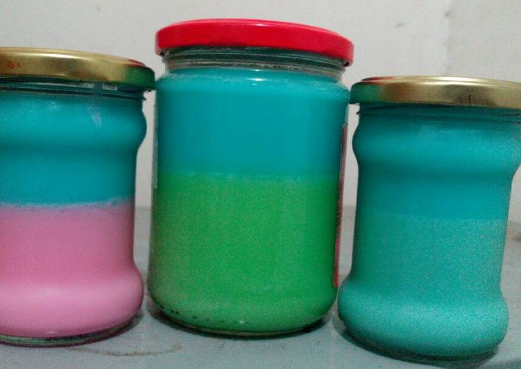 resep Silky Puding With Pop Ice