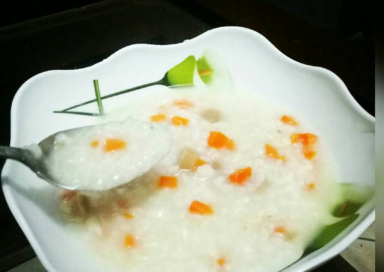 Resep Bubur Ayam simple ala resto cina Oleh Silvia DJ