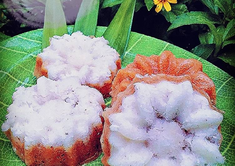 resep lengkap untuk Apam Gula Merah Topping Kelapa Parut