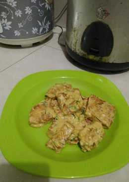 Tahu Putih Saus Telur Asin Ala Ibun