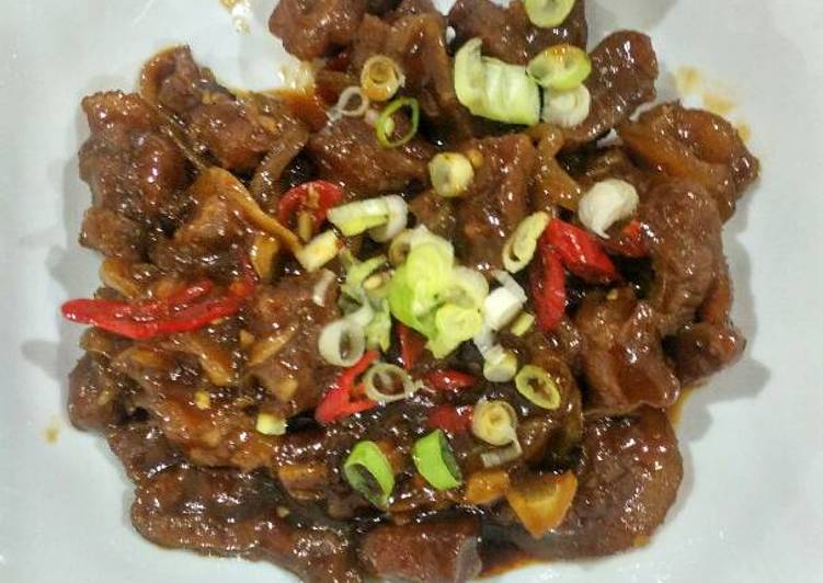 gambar untuk cara membuat Beef Teriyaki Simple