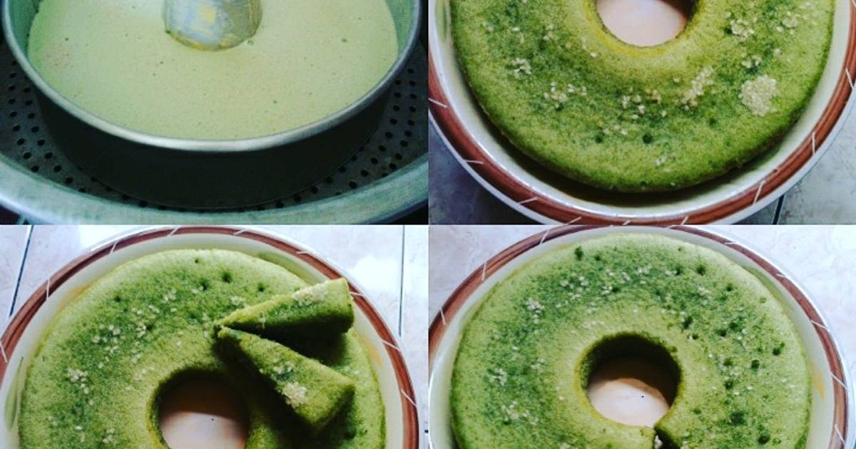 Resep Bolu kukus bayam