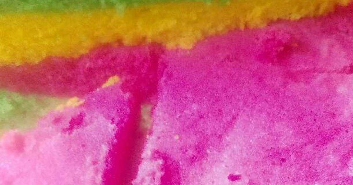 Resep ranibow cake simple dan mudah Resep ranibow cake simple dan mudah