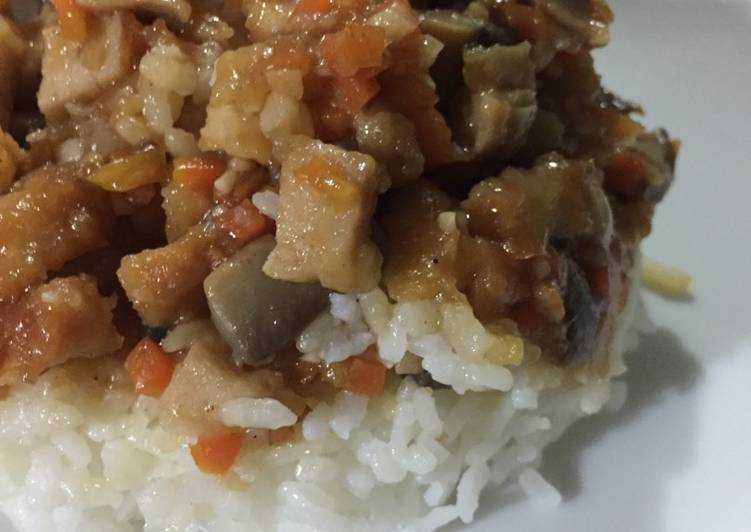 resep makanan Nasi tim ayam jamur