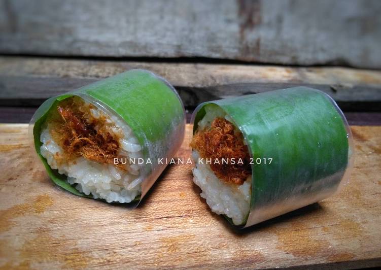 gambar untuk cara membuat Lemper Abon