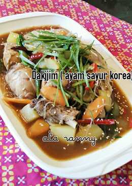 Dakjjim (ayam sayur korea)