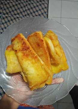 Roti tawar goreng mentega gula (bagelen basah?)