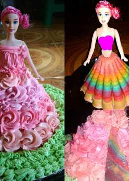 Barbie rainbow cake ðŸ°ðŸ'¸