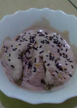Ice cream coklat milo