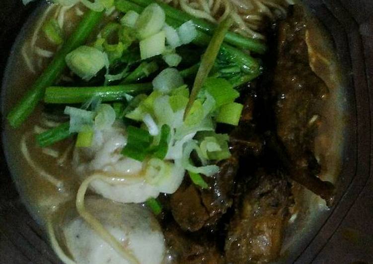 resep Mie ayam kejedod