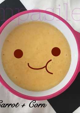 MPASI Bubur Nasi + Wortel + Jagung