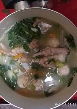 Sup bakso ceker ayam