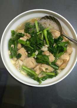 Baby kailan cah ayam