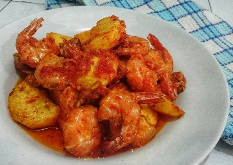 resep masakan Balado Udang Kentang