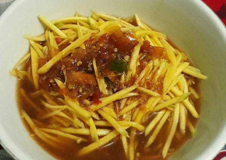 resep Rujak gobet mangga