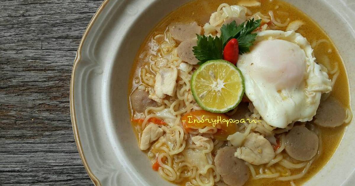 Resep Mie  Kuah Super  Pedas  ala Indi oleh Indry Hapsari 