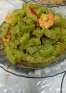 Tumis pare campur udang