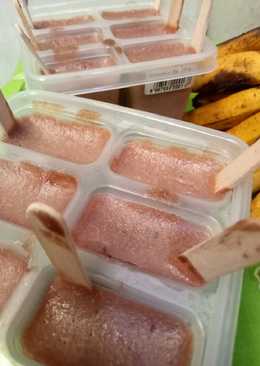 Puding pisang ice cream