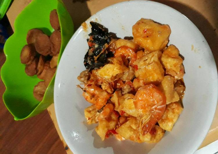 resep lengkap untuk Sambel goreng tahu udang ??