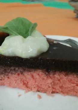 Chocolate jelly sponge cake