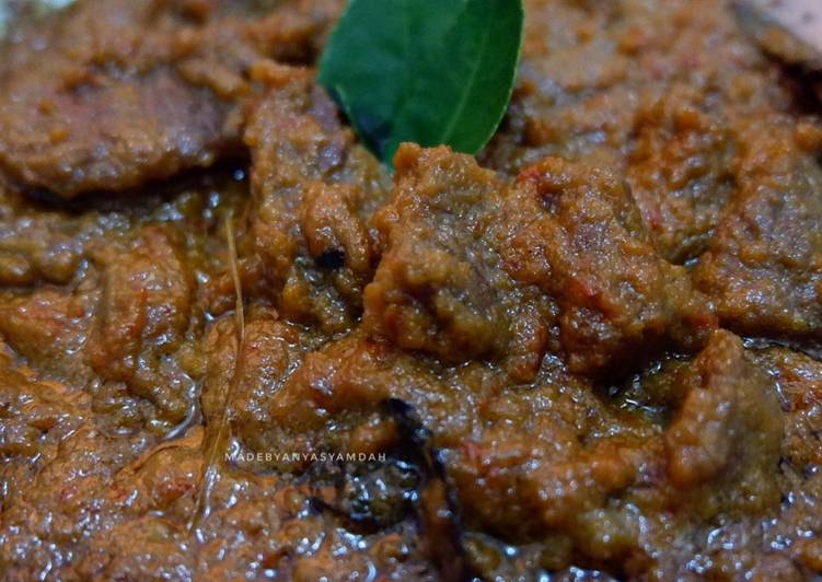 cara membuat Rendang daging sapi