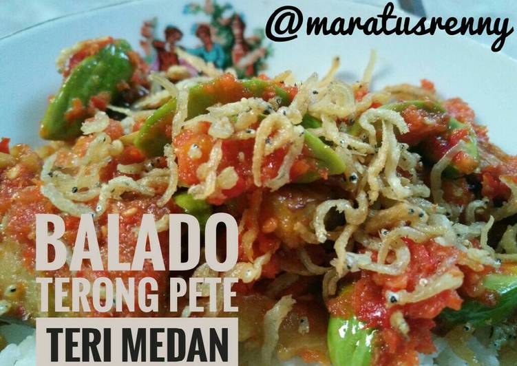 resep makanan Balado Terong Pete Teri Medan