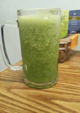 Jus ijo sehat tanpa gula#diet kenyang ^^