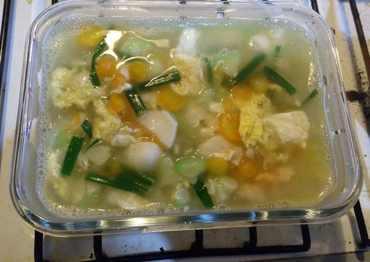 gambar untuk cara membuat Sup oyong balita