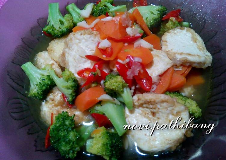 resep masakan Tumis Tofu Brokoli & Wortel