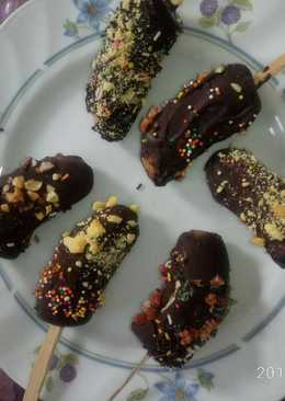 Es pisang cokelat